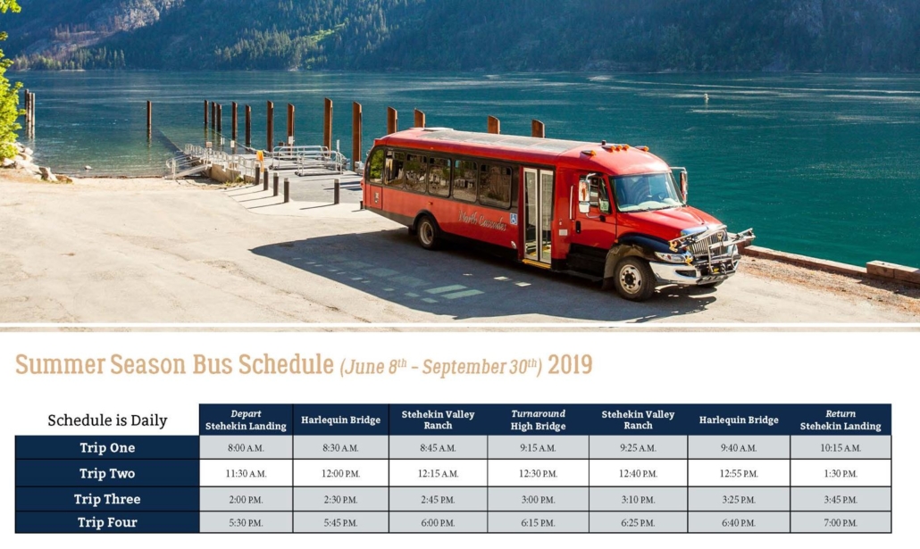 red bus tour stehekin